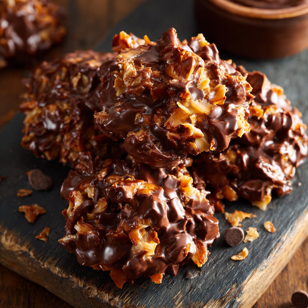 Chocolate Coconut Peanut Clusters
