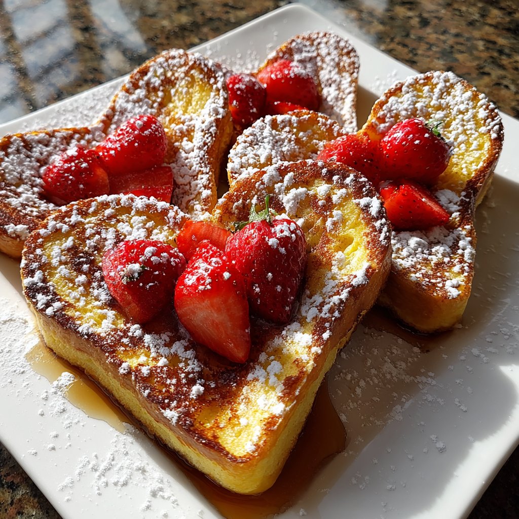 Valentine Breakfast Cinnamon French Toast