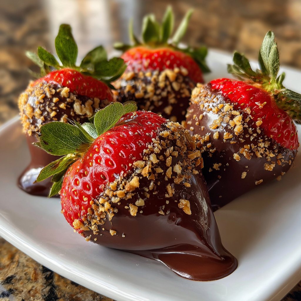 Easy Chocolate Dipped Strawberries