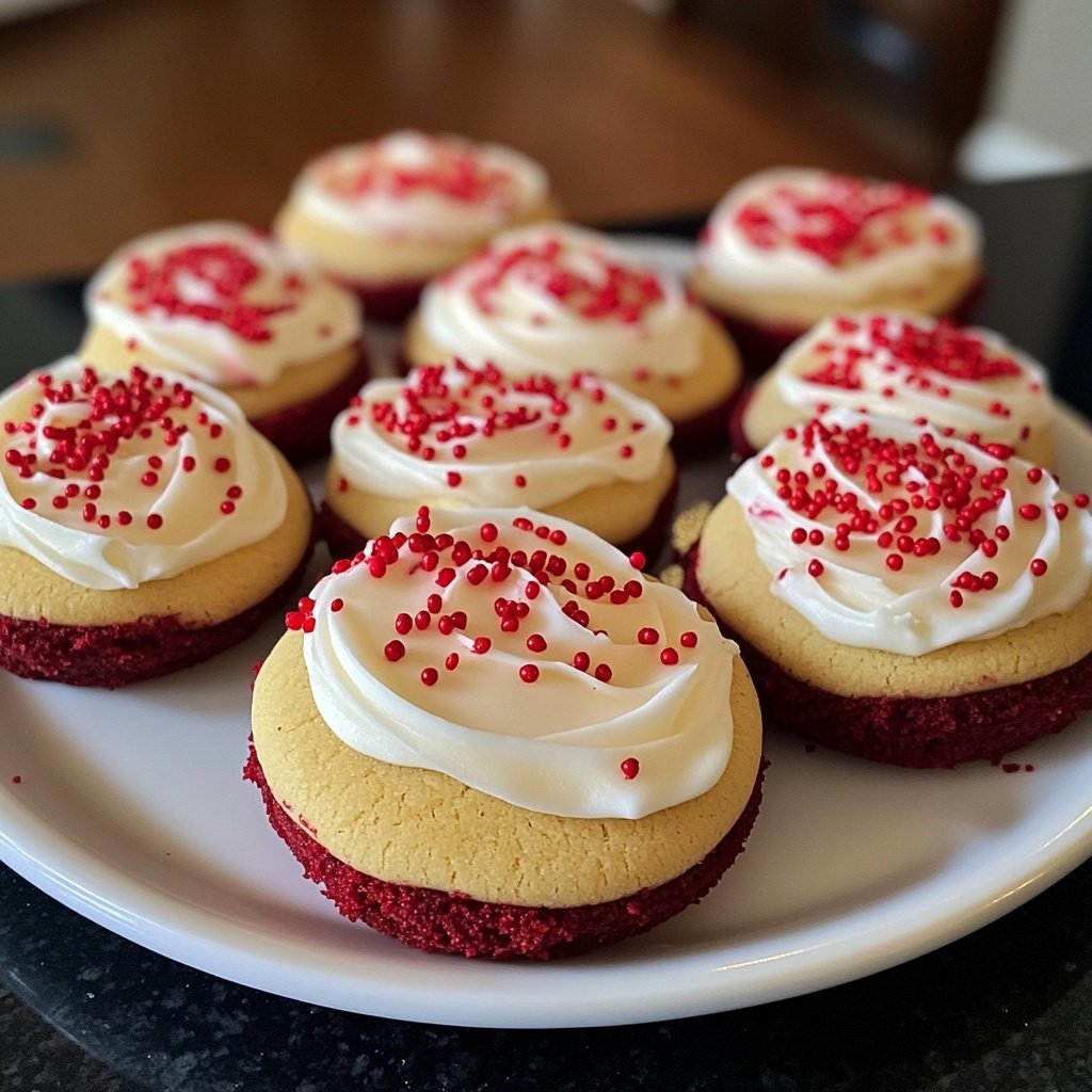 Crumbl Copycat Red Velvet Cupcake Cookies