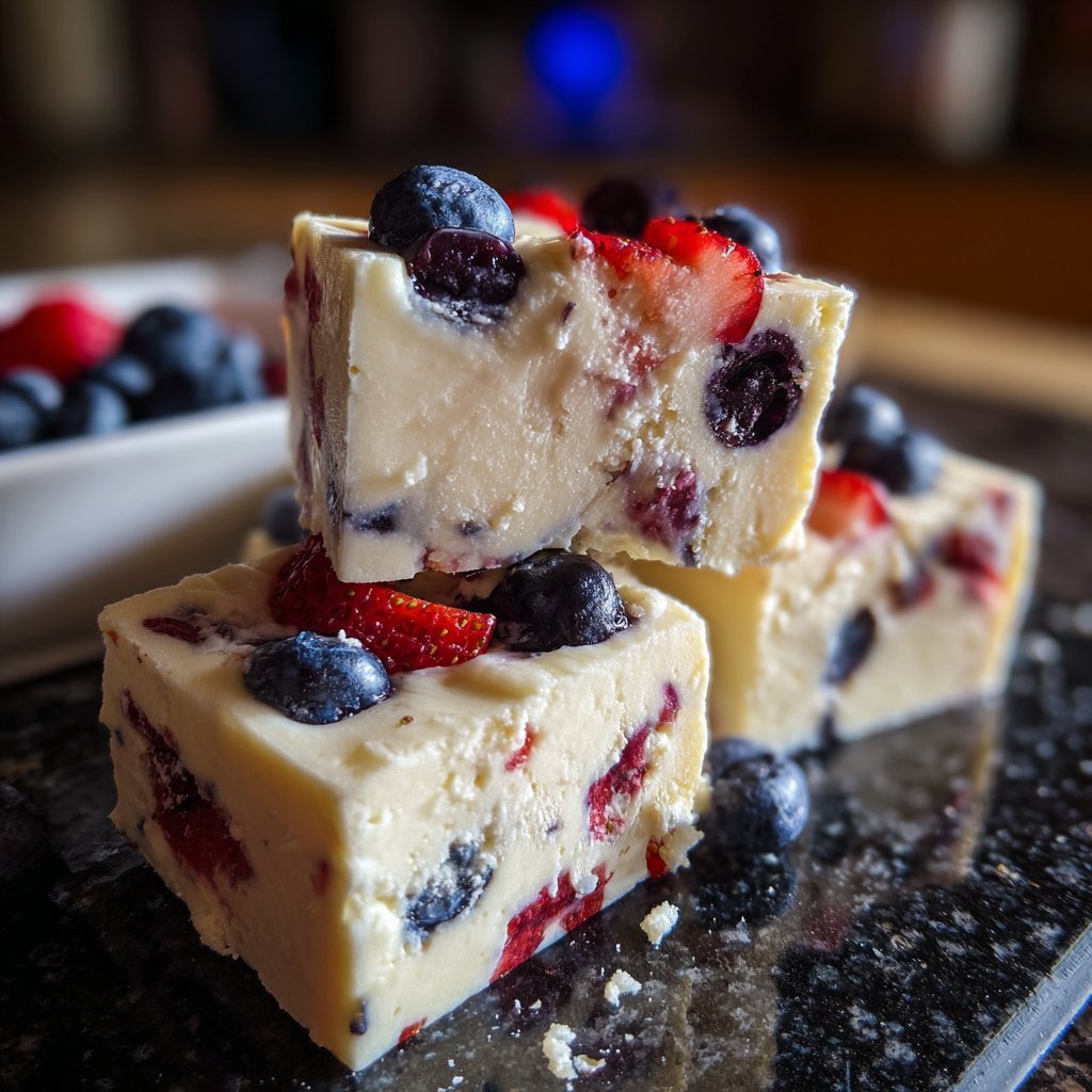 Vanilla Berry Yogurt Squares