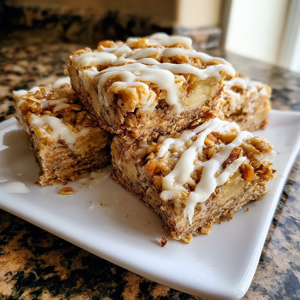 Banana Oat Yogurt Squares