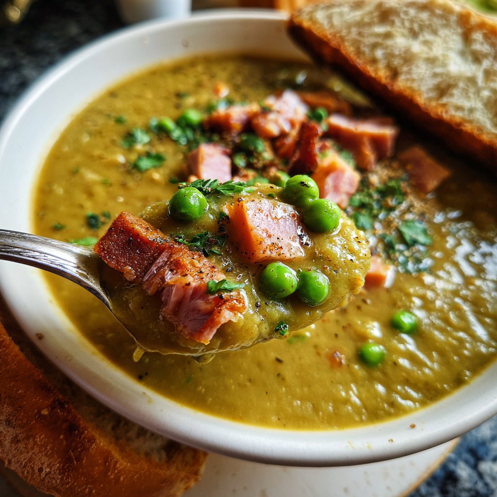Healthy Crockpot Split Pea Soup