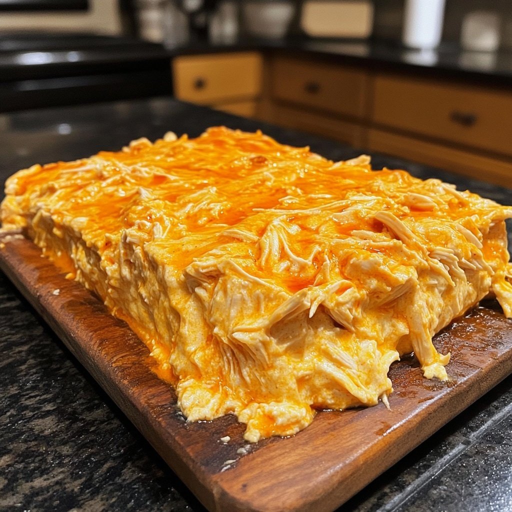 Healthy Crockpot Buffalo Chicken Dip