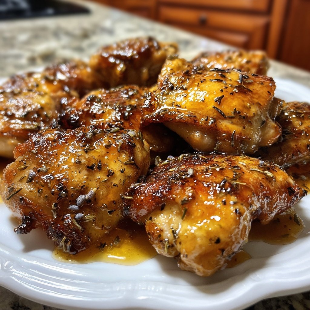Honey Lavender Chicken Thighs