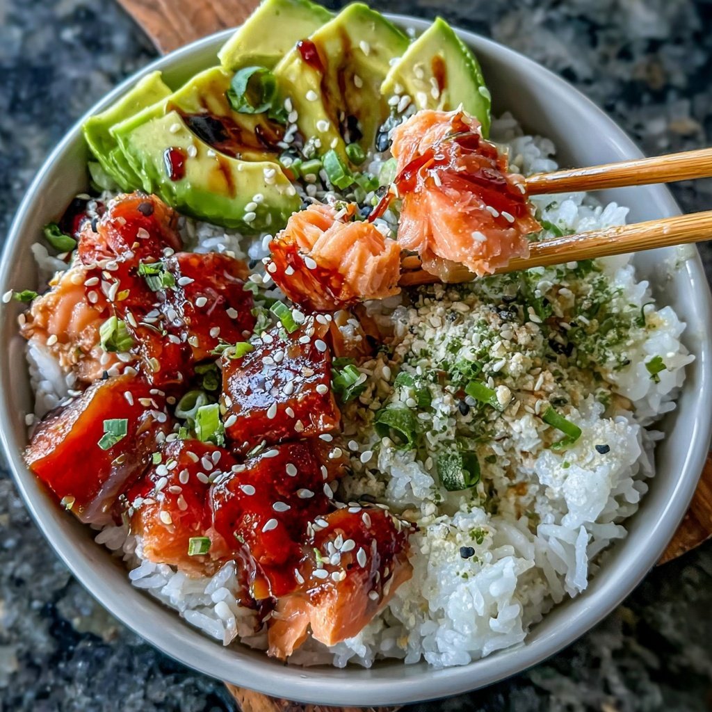 Easy Healthy Salmon Rice Bowl