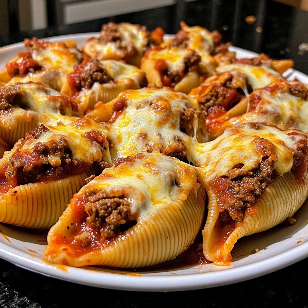 Ground Beef Stuffed Shells
