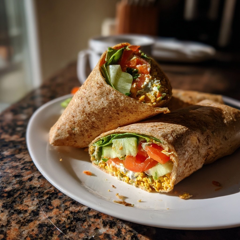 Healthy Lunch Chickpea Wraps
