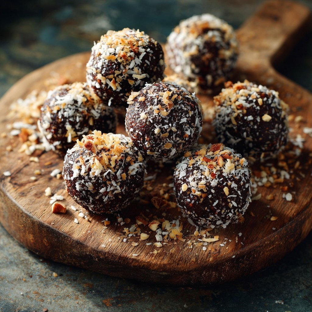 Chocolate Date Energy Balls