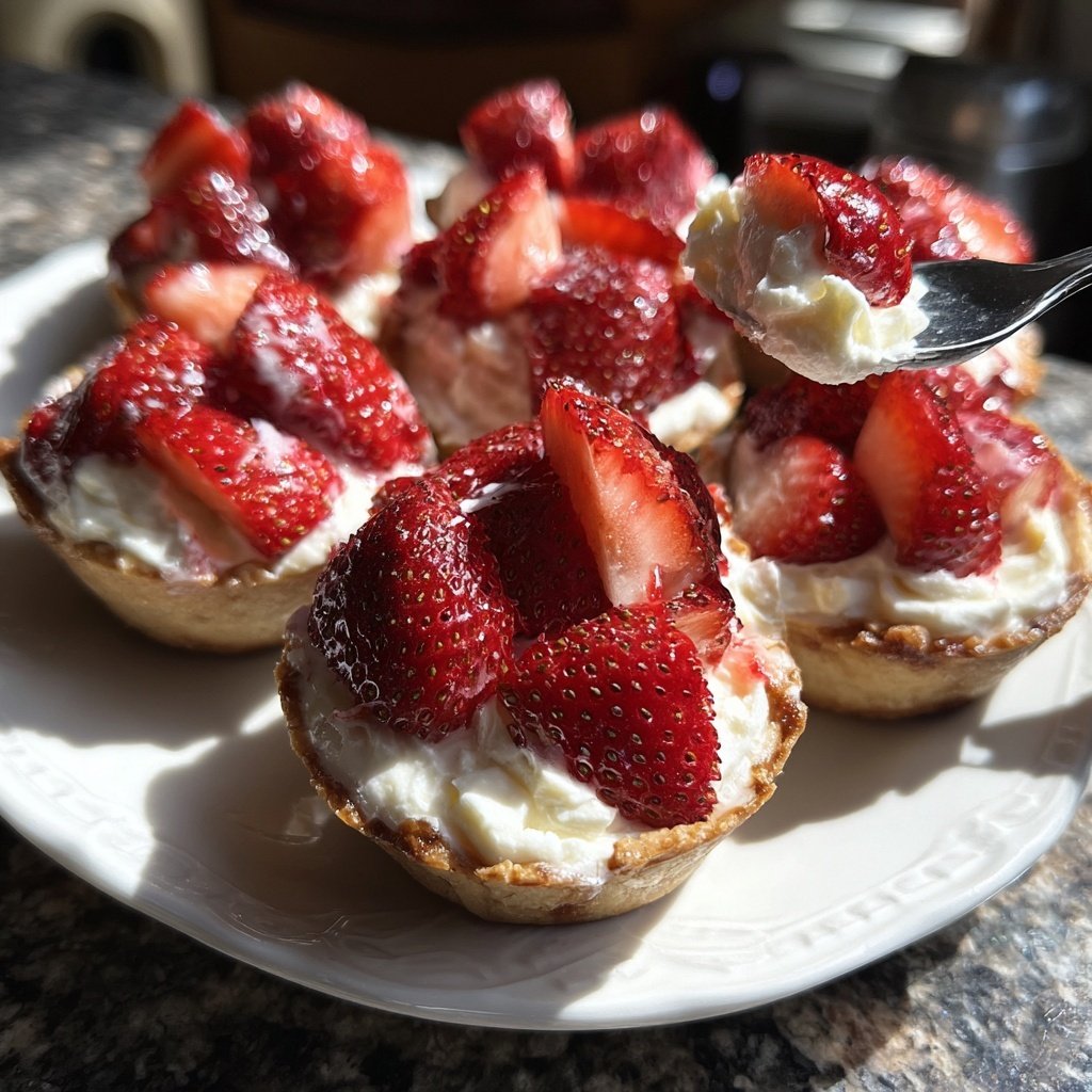 Strawberry Cream Breakfast Cups