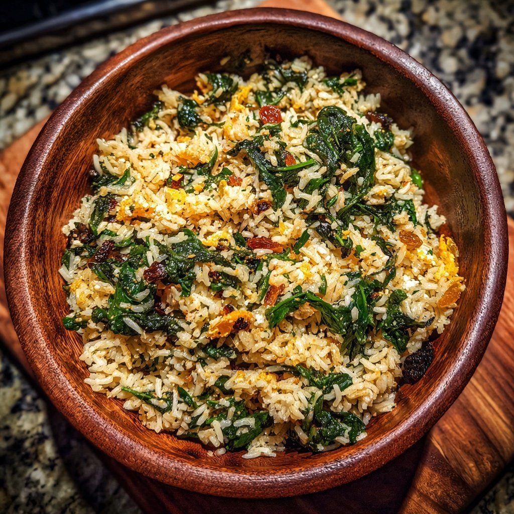 Mediterranean Spinach Rice