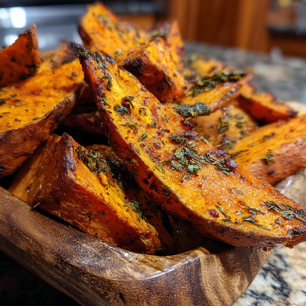 Jamaican Jerk Roasted Sweet Potatoes