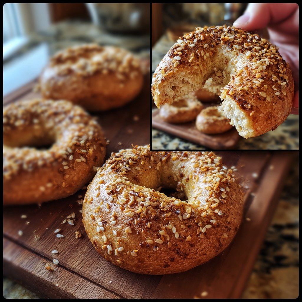 Soft Honey Wheat Yogurt Bagels