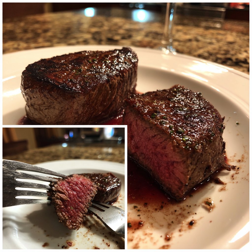 Romantic Filet Mignon with Red Wine Sauce