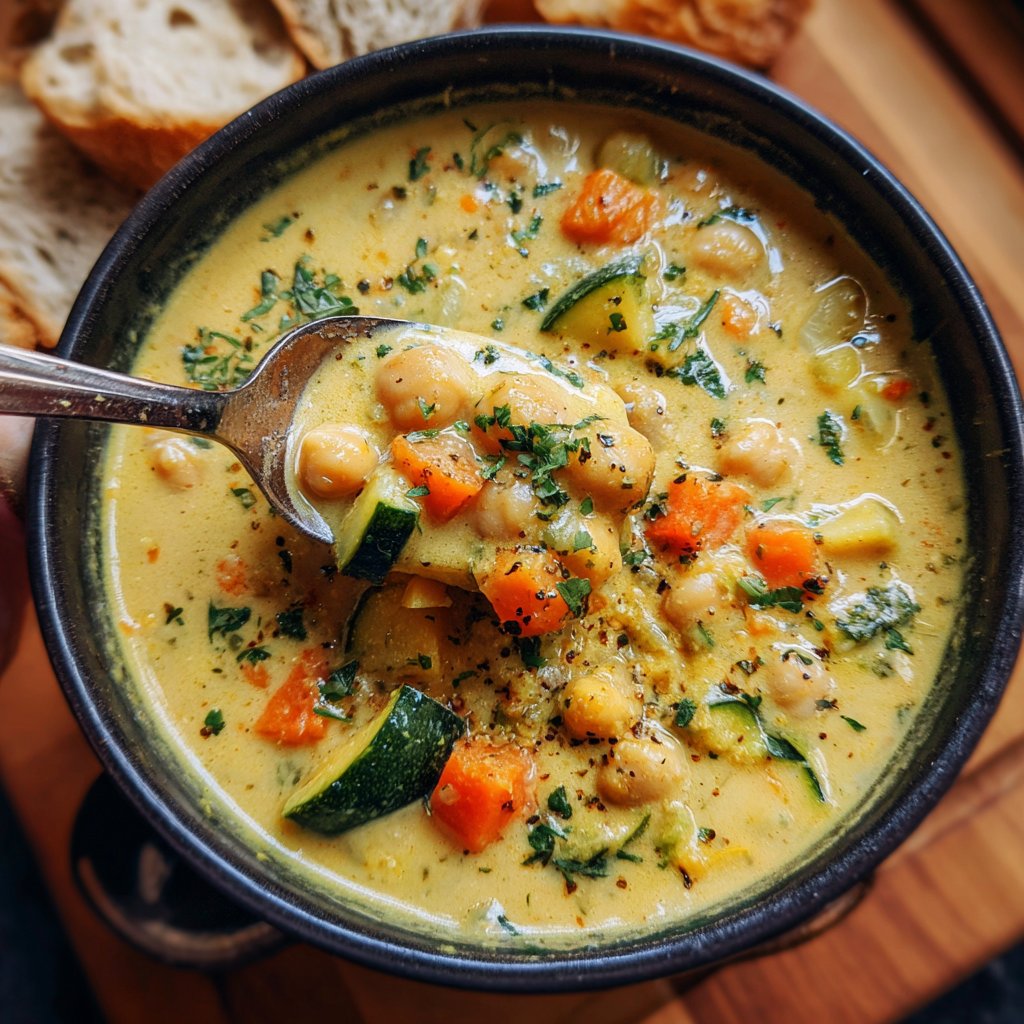 Creamy Lemon Chickpea Soup