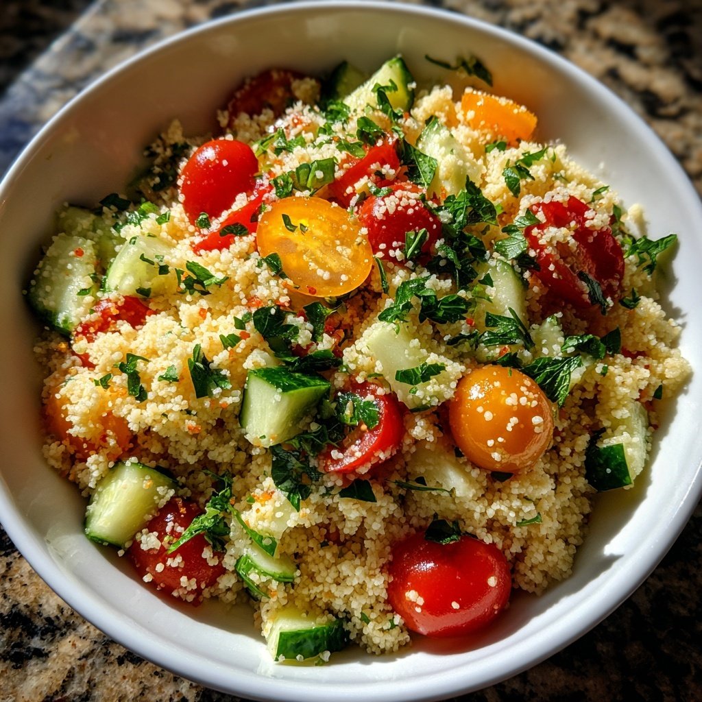 Healthy Lunch Mediterranean Couscous