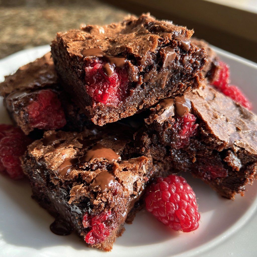 Chocolate Raspberry Brownies