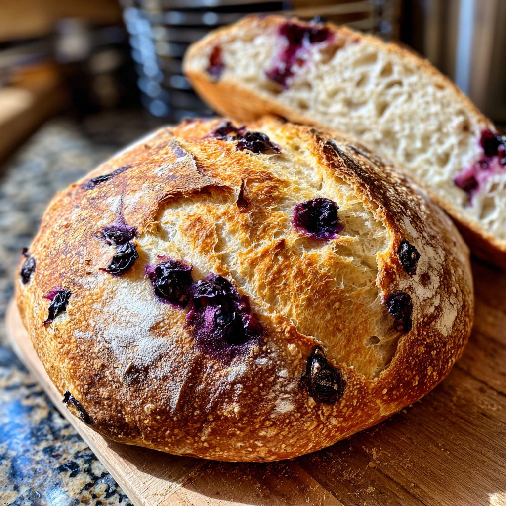 Blueberry Lemon Sourdough Bread
