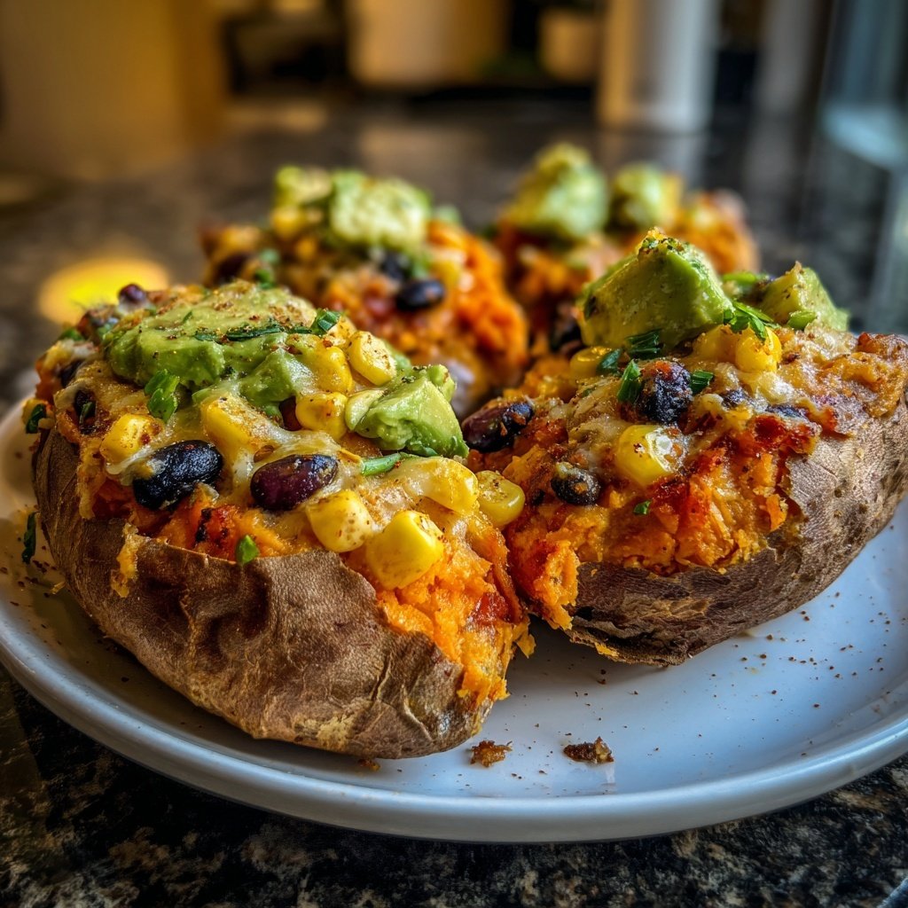 Valentine Dinner Stuffed Sweet Potatoes