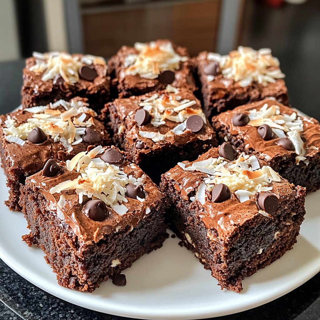 Cottage Cheese Brownies with Coconut