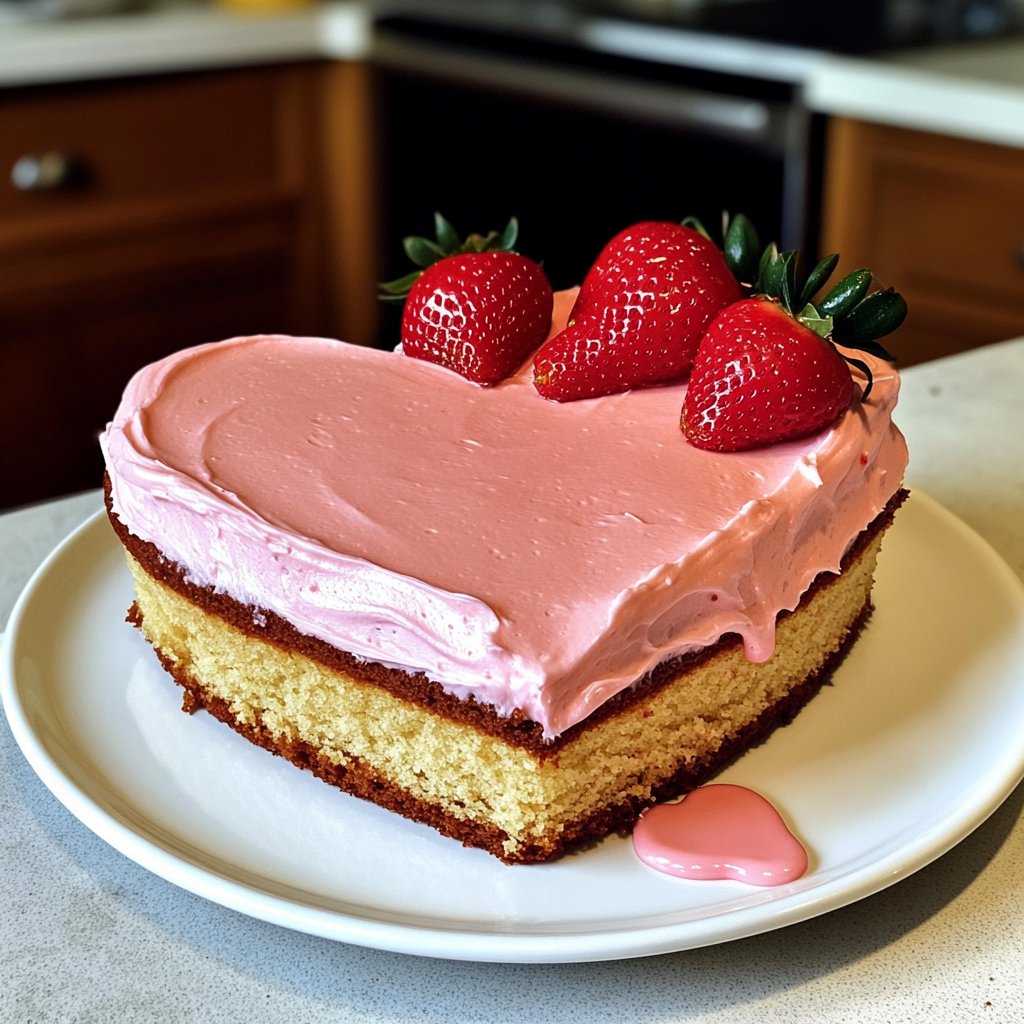 Valentines Heart Cake Easy