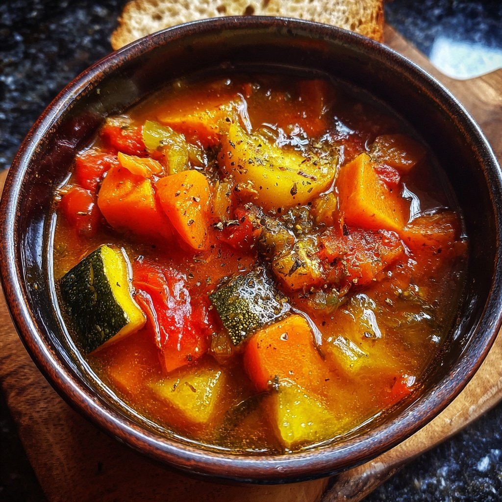Healthy Crockpot Italian Vegetable Stew